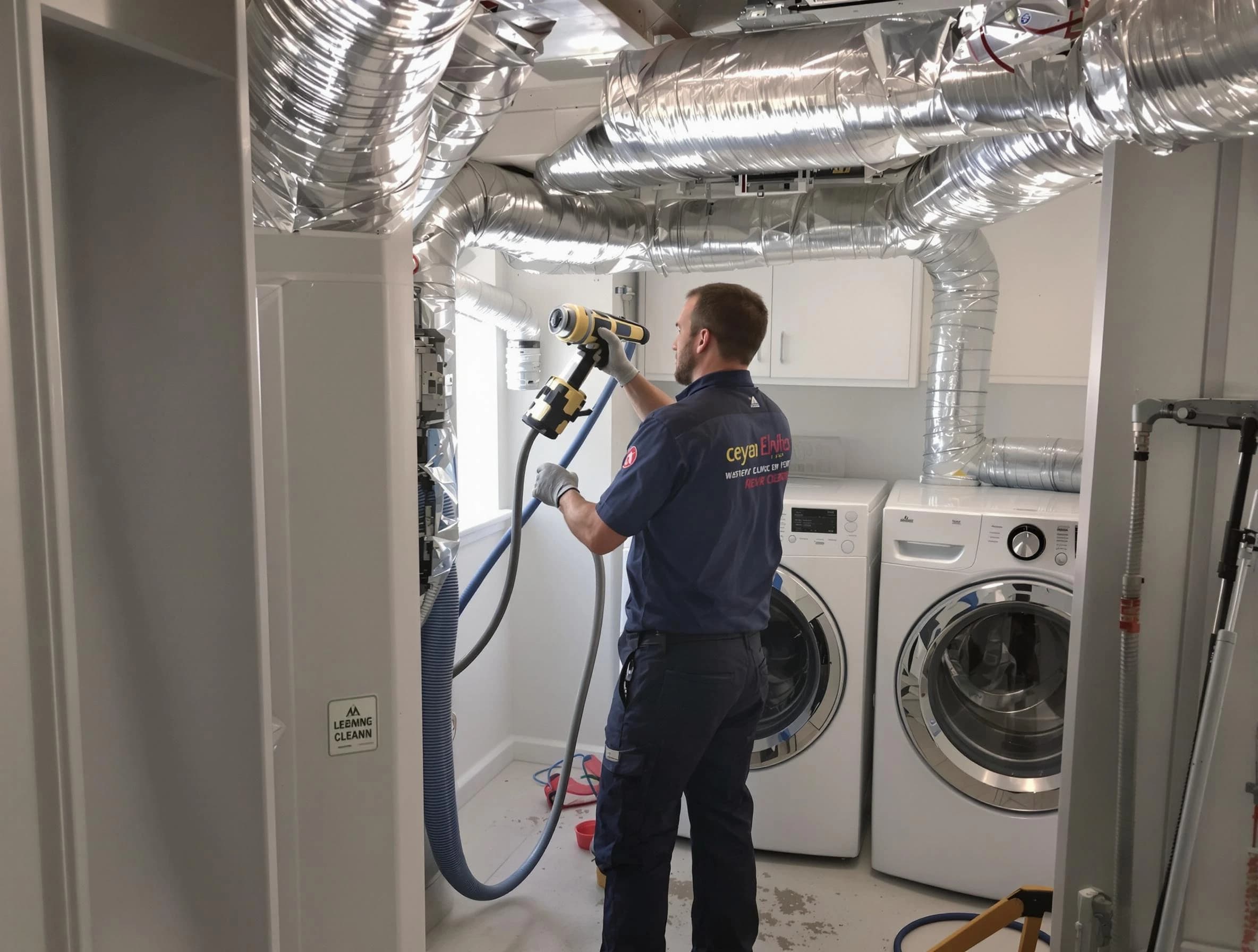 Pleasant View Dryer Vent Cleaning specialist using advanced equipment for thorough duct cleaning in Pleasant View