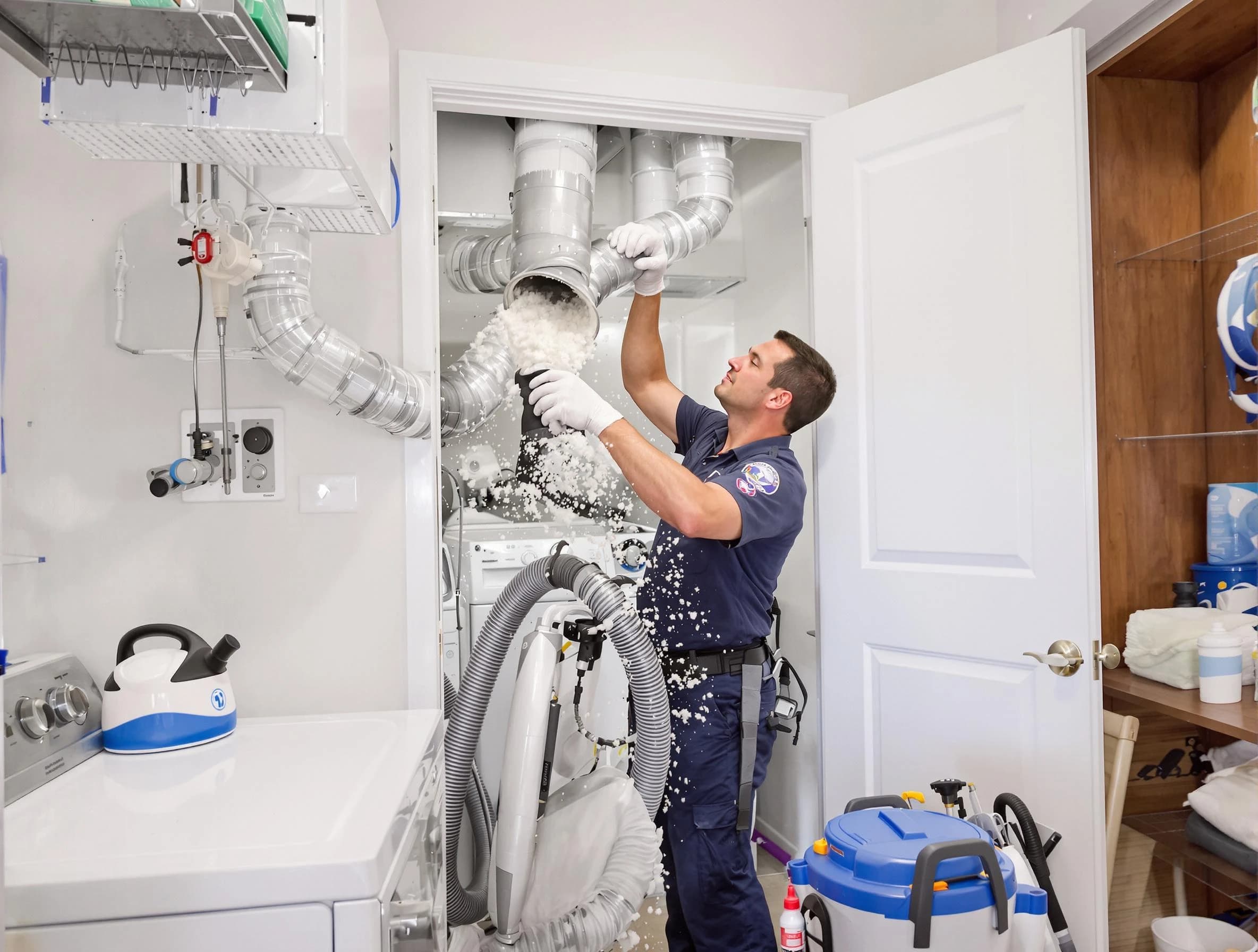 Pleasant View Dryer Vent Cleaning technician delivering thorough residential dryer vent cleaning service in Pleasant View