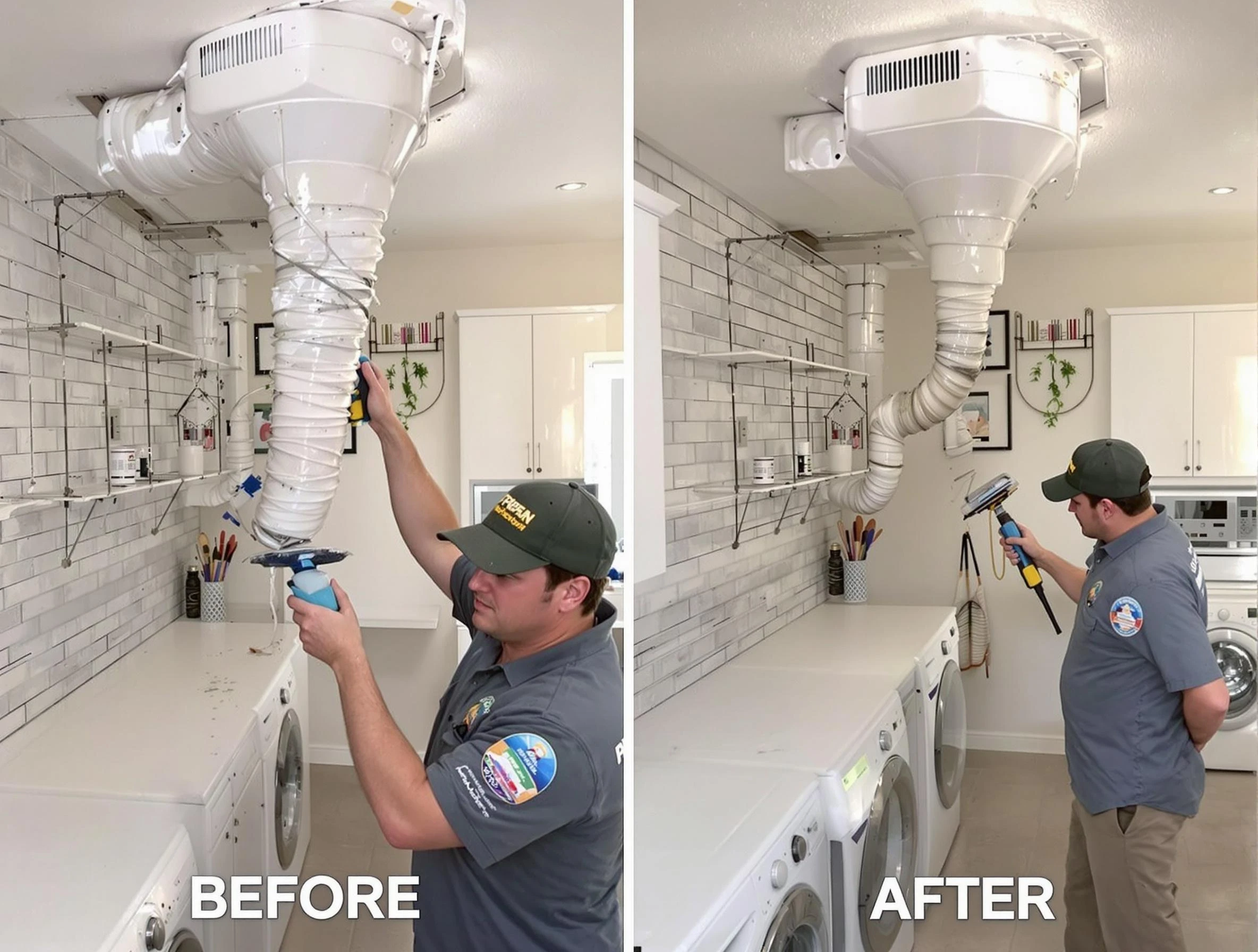 Professional dryer exhaust vent cleaning by Pleasant View Dryer Vent Cleaning in Pleasant View